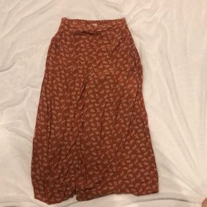 floral flowy beach pants